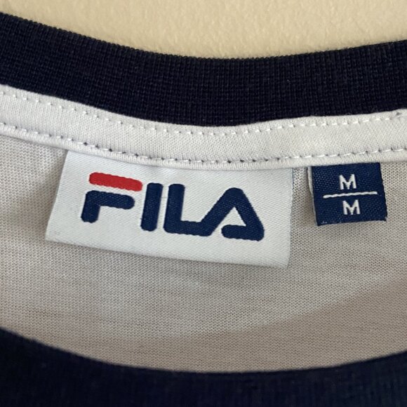 FIla Logo T-Shirt, White Size US M - Picture 3 of 3